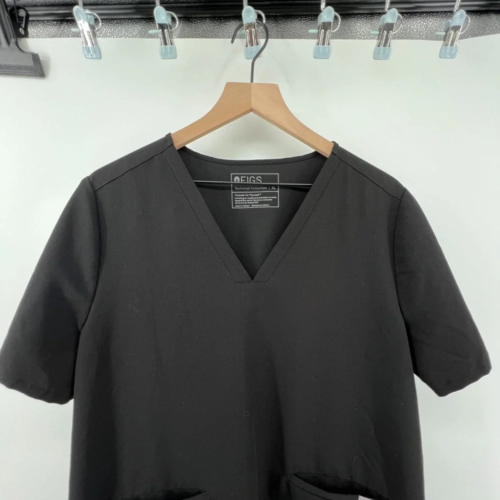 Figs Black Short Sleeve Women's Tee - Picture 2 of 6